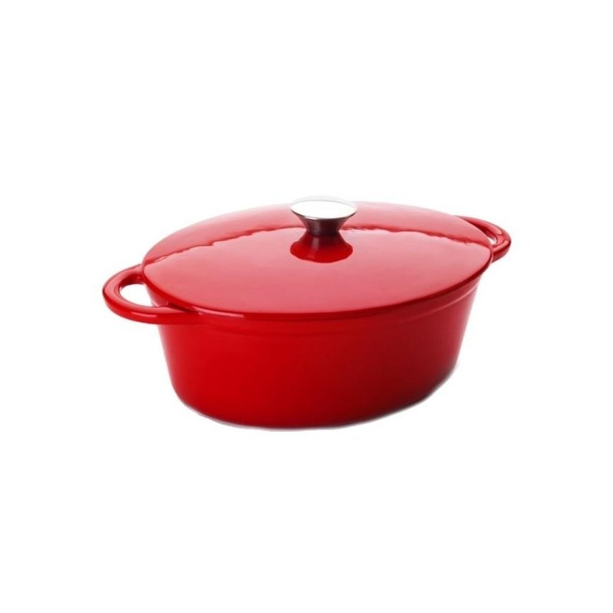 Ibili Enamelled Steamer, Cast Iron 3.3L, 27x21cm Oval – 2