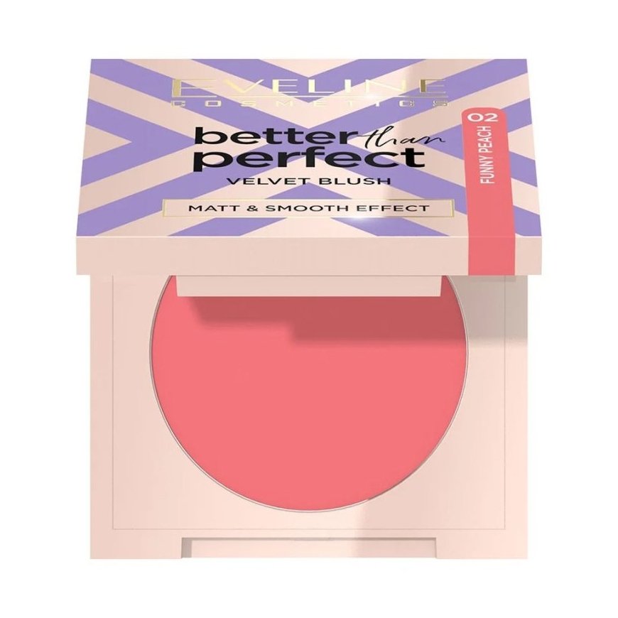Eveline Cosmetics Better Than Perfect Velvet Blush 02 Funny Peach, 2,3 g