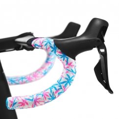 SUPACAZ Super Sticky Kush - Mami + Blue Plugs handlebar tape with plugs