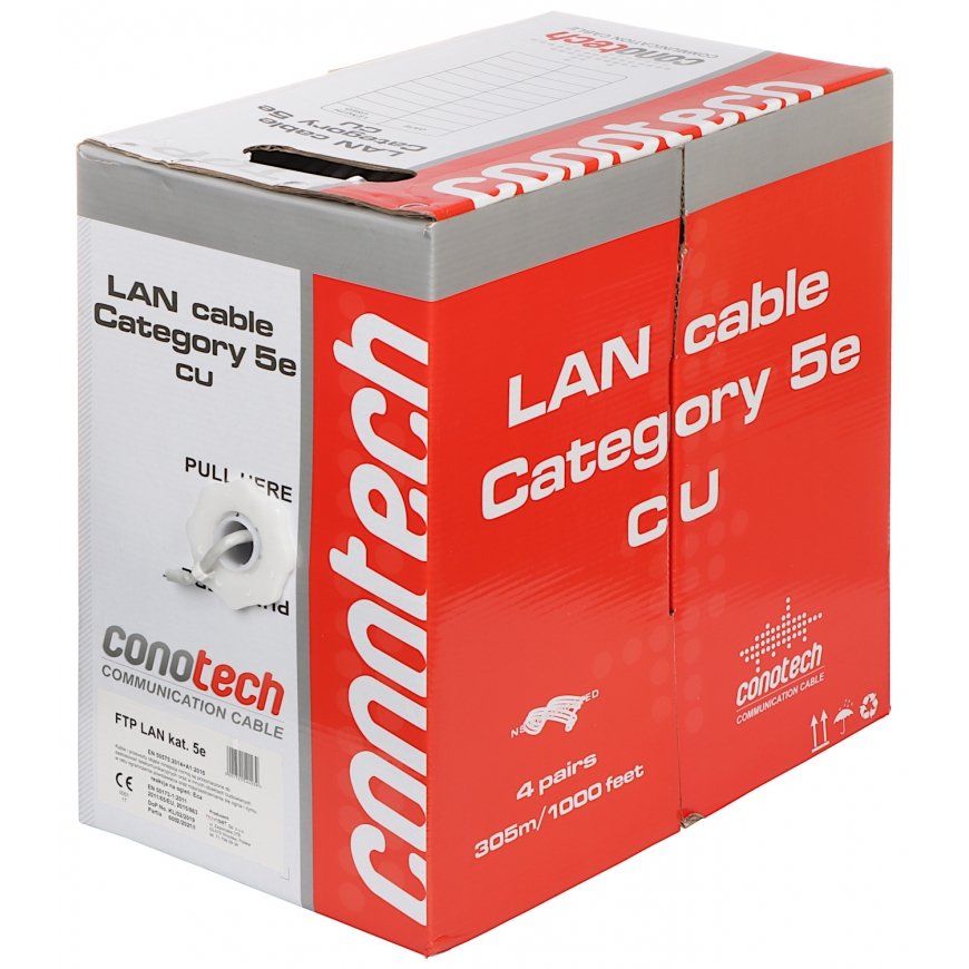 Conotech Susuktos poros LAN kabelis, cat
