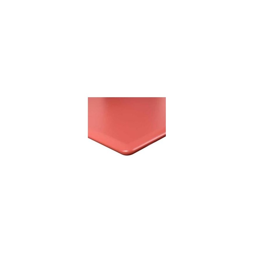 Spacetronik MDF tabletop painted in a milled way 160x80x2.5 flame rust color