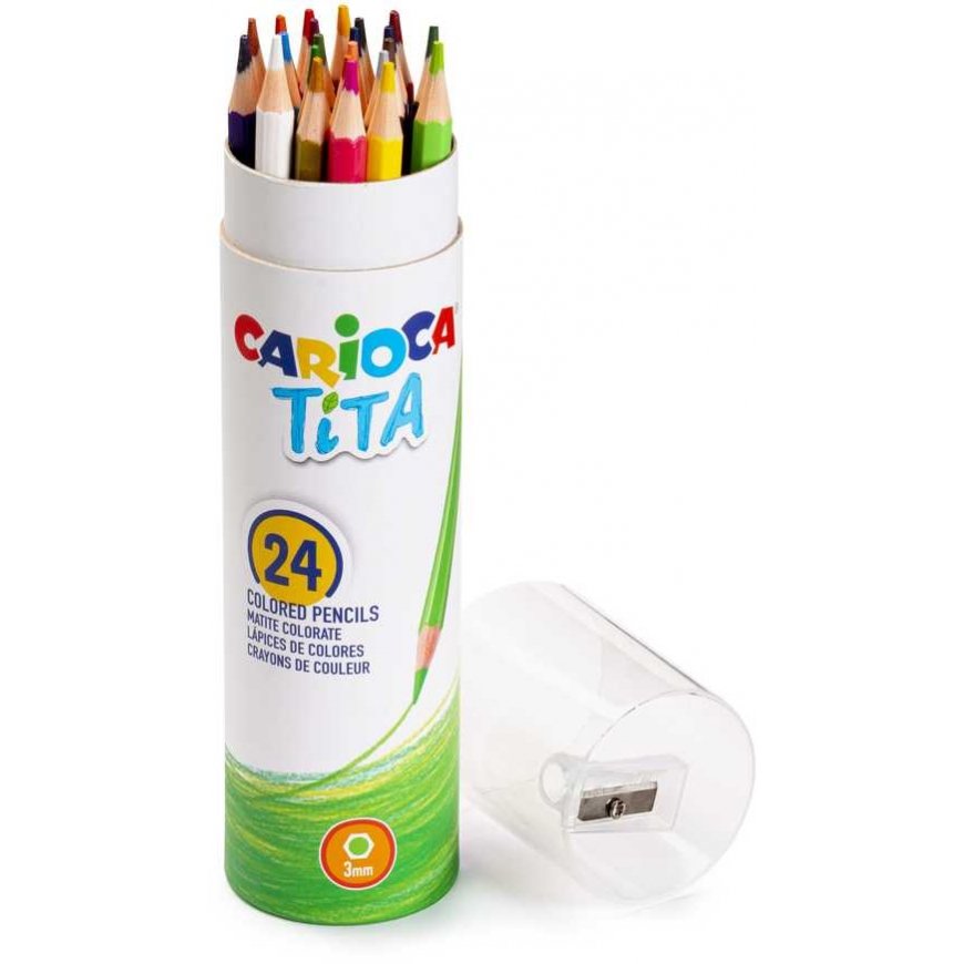 Carioca Krāsainie zīmuļi CARIOCA TITA, ar