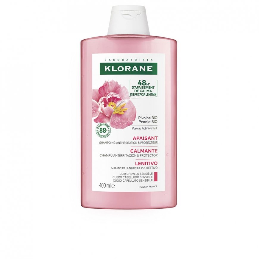 Klorane A LA PEONÍA BIO rahustav šampoon 400 ml