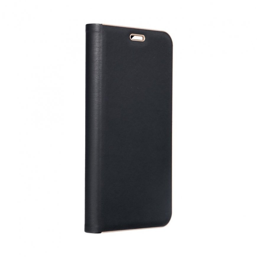 LUNA Book Carbon dėklas, skirtas SAMSUNG A57 5G, juodas – 2