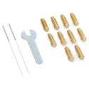 0.4mm/0.6mm/0.8mm/1mm Nozzle Set for Elegoo Neptune 4 Plus/4 Max 3D Printers - Brass 0.4mm/0.6mm/0.8mm/1mm Nozzle Set for Elegoo Neptune 4 Plus/4 Max 3D Printers - Brass