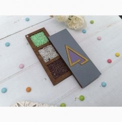 Kind Fox by Wizardi Siarhei Ausianikau individual activity according to certificate No. 1130904 Wooden box for beads. Purple tri