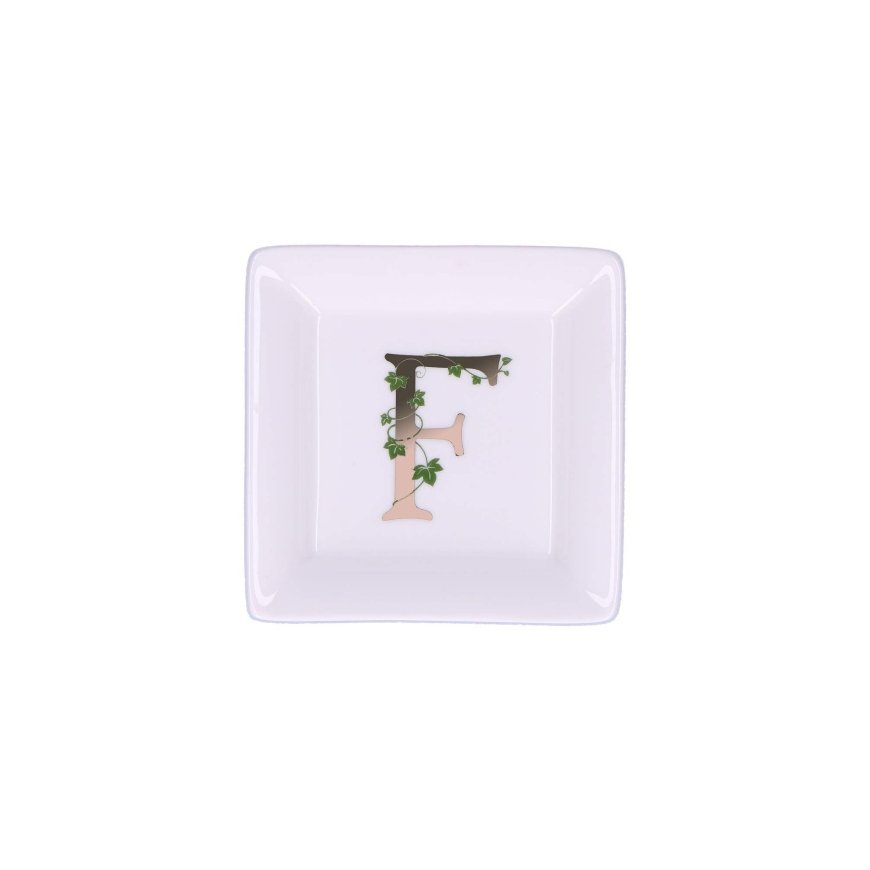 LA PORCELLANA BIANCA ADORATO ruudu taldrik 10 cm, F muster