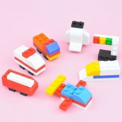 IWAKO trintukute – pusaselguse komplekt „Block Vehicle Land”