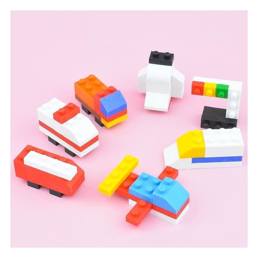 IWAKO Puzzle Set "Block Vehicle Land"