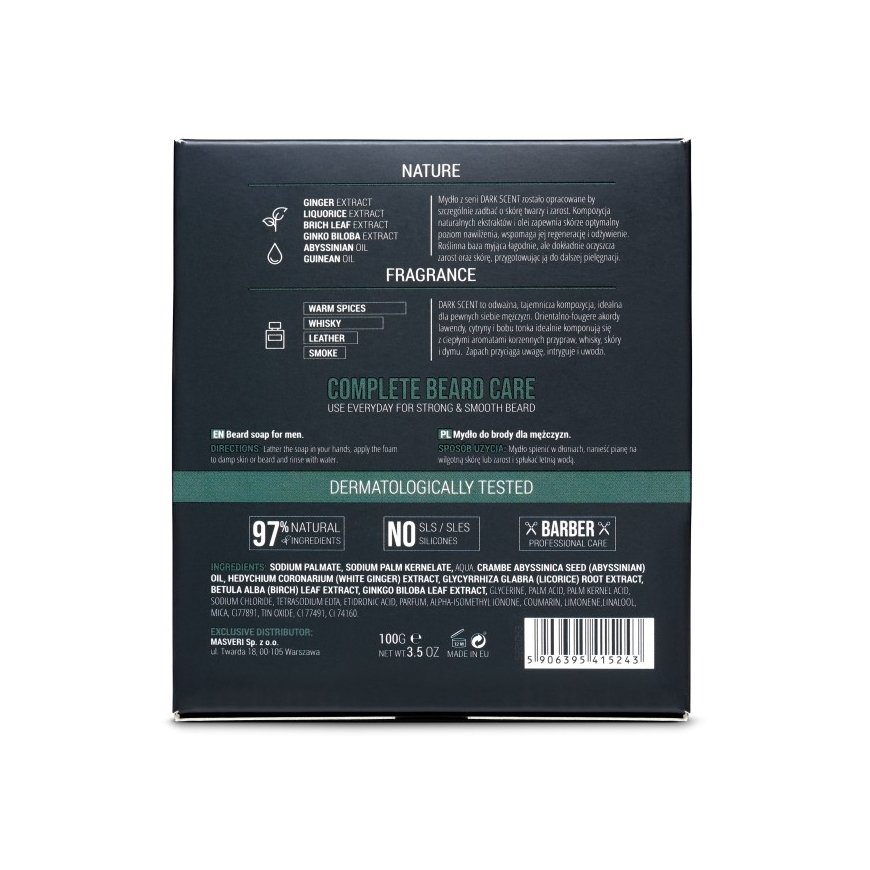 Masveri Beard Soap Dark Scent 100g