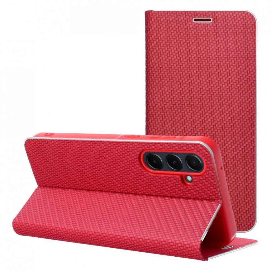 OEM „LUNA Book“ zelta vāciņš, paredzēts „SAMSUNG A17“, sarkans