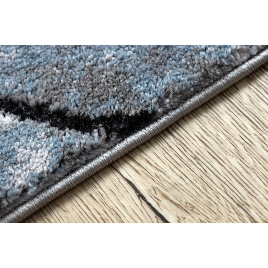 Синий килим WINK LINES размером 120x170 Hakano