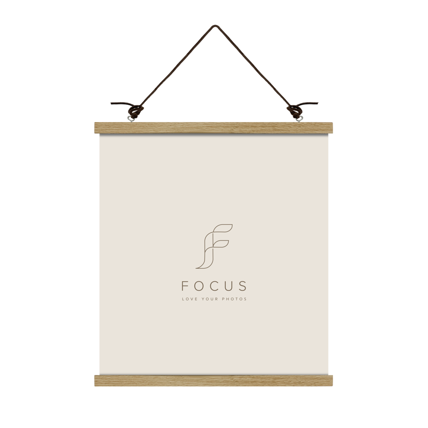 Kuvakehys Focus Poster Hanger Magnetic Oak 31cm – 2