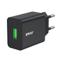BWOO wall charger CDA249 5V 2,4A USB-A, black BWOO wall charger CDA249 5V 2,4A USB-A, black