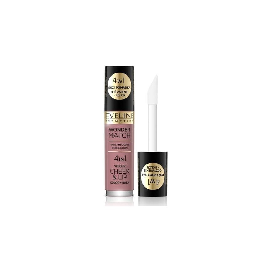 Eveline Cosmetics Wonder Match Velour Cheek&Lip 02, 4,5 ml