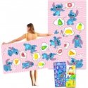 Disney Stitch mikrokuitu rannalle tarkoitettu pyyhe Disney Stitch mikrokuitu rannalle tarkoitettu pyyhe