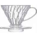 Hario V60 plastmasas pilinātājs 01 caurspīdīgs Hario V60 plastmasas pilinātājs 01 caurspīdīgs