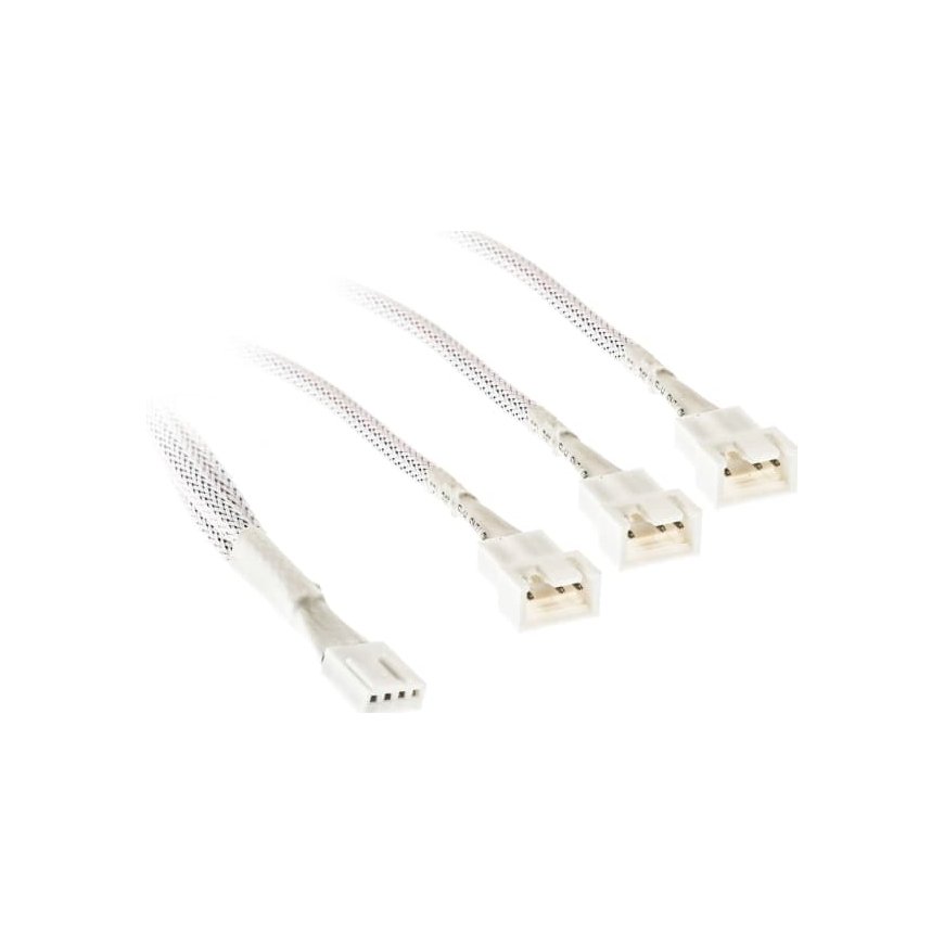 Kolink 1-3 PWM ventiliatoriaus skirstytuvo kabelis - 35 cm, pintas, baltas