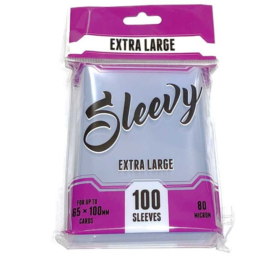 Lautapelit Sleevy XL – Clear (100 sleeves 65x100 mm)
