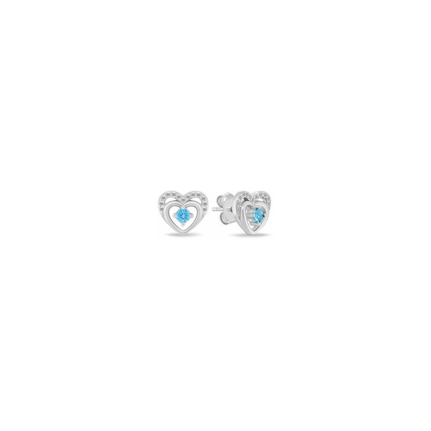 Brilio Silver Elegant Silver Set with Opals SET299W (earrings, pendant) – 2