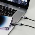 Tech-Protect UltraBoost USB-C (uros) PD 60W 6A / mini jack 3.5mm (naaras) - USB-C (naaras) - musta