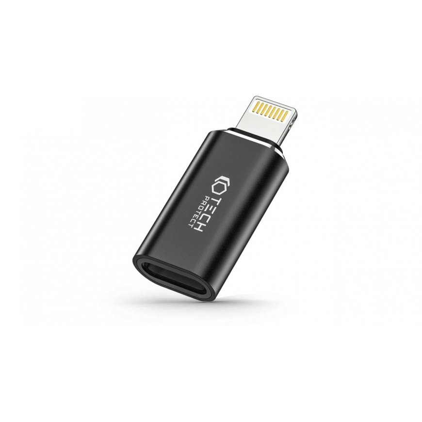 Tech-Protect UltraBoost USB-C (vīriešu) PD 60W 6A / mini jack 3.5mm (sieviešu) - USB-C (sieviešu) - melns – 2
