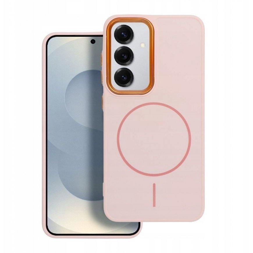 4Kom Oem FRAME MAG COVER case compatible with MagSafe designed for Samsung Galaxy A16 in powder pink color – 2