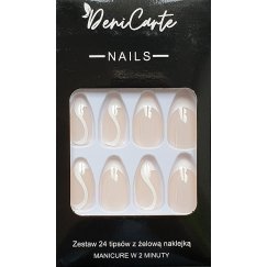 Deni Carte Tipsy French - False Nails in French Style - Classic French | Klasyczny French
