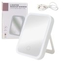 Lean Cosmetic Mirror with LED Lighting Lean Cosmetic Mirror with LED Lighting