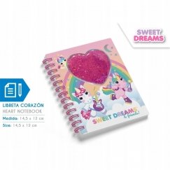 Kids Euroswan - Lisenssituotteet Tarra-albumi glitterillä - Makeat unet