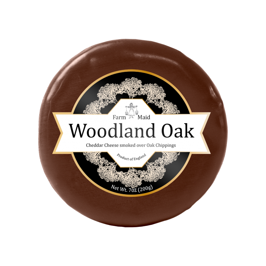 Farm Maid Cheddar Cheese, smoked with oak chips, 200 g