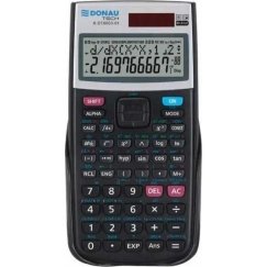 Eleven ELEVEN Calculator Melns biroja skaitītājs CDC120BKNV ar baltiem un zināmblue taustiņiem un zilu rāmīti ap ekrānu.