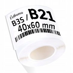 Etiketid B seeria Niimbot 40x60 mm 125 tk valged