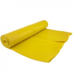 MEVA 80 micron garbage bags. durable roll of 5 pcs. - yellow 240L
