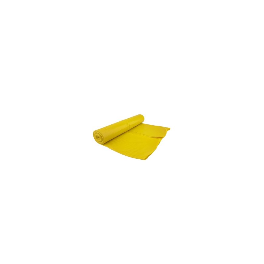 MEVA 80 micron garbage bags. durable roll of 5 pcs. - yellow 240L