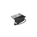 "Solight" built-in socket block with sliding cover, 2 sockets, HDMI, USB A+C 20W PD, 2m, silver. "Solight" built-in socket block with sliding cover, 2 sockets, HDMI, USB A+C 20W PD, 2m, silver.