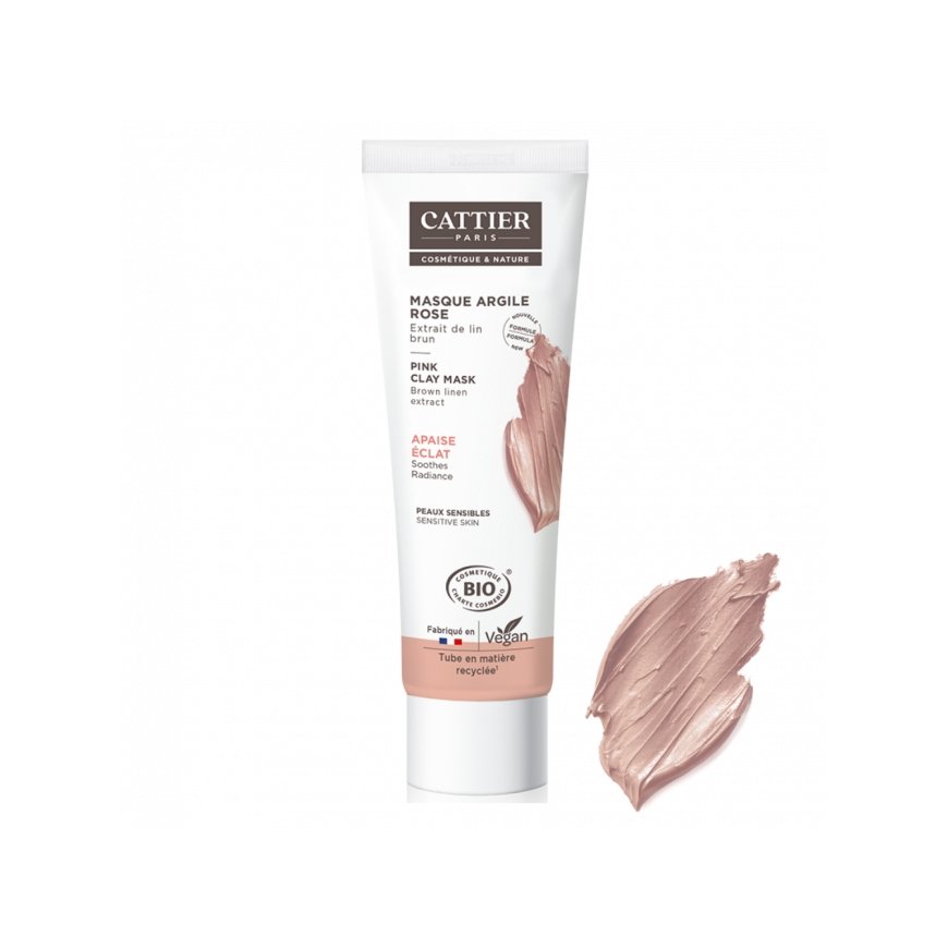 "Cattier Paris Cattier Rose Clay Mask Ps" Face mask with pink clay and aloe vera 100ml – 2