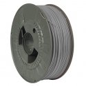 "Powerton 3D ECONOMY LINE" PLA plastic 1000 g, durable gray color.