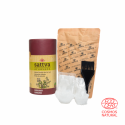 Augaliniai tumši sarkani violetiņi mati krāsu Burgundy, Sattva Ayurveda, 150g Augaliniai tumši sarkani violetiņi mati krāsu Burgundy, Sattva Ayurveda, 150g