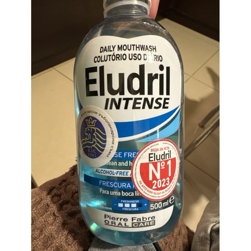 Eludril, Mouthwash, Intense Freshness, 500 ml