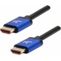 HDMI-kaabel M – HDMI M, HDMI 2.1 – väga suur kiirus, 1 m, kullatud ühendused, alumiiniumkorpus, sinine, logo 8K@60Hz, 48Gb HDMI-kaabel M – HDMI M, HDMI 2.1 – väga suur kiirus, 1 m, kullatud ühendused, alumiiniumkorpus, sinine, logo 8K@60Hz, 48Gb