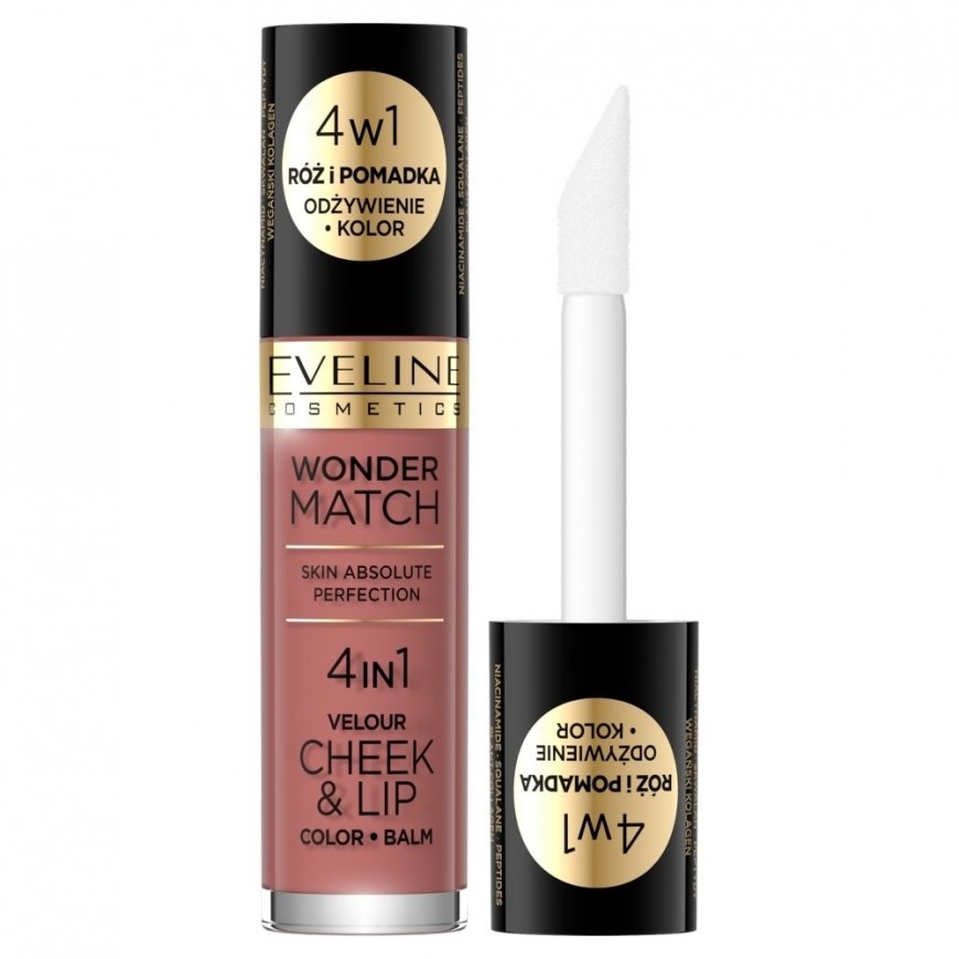 Eveline Cosmetics Wonder Match Velour Cheek&Lip 05, 4.5 ml – 2