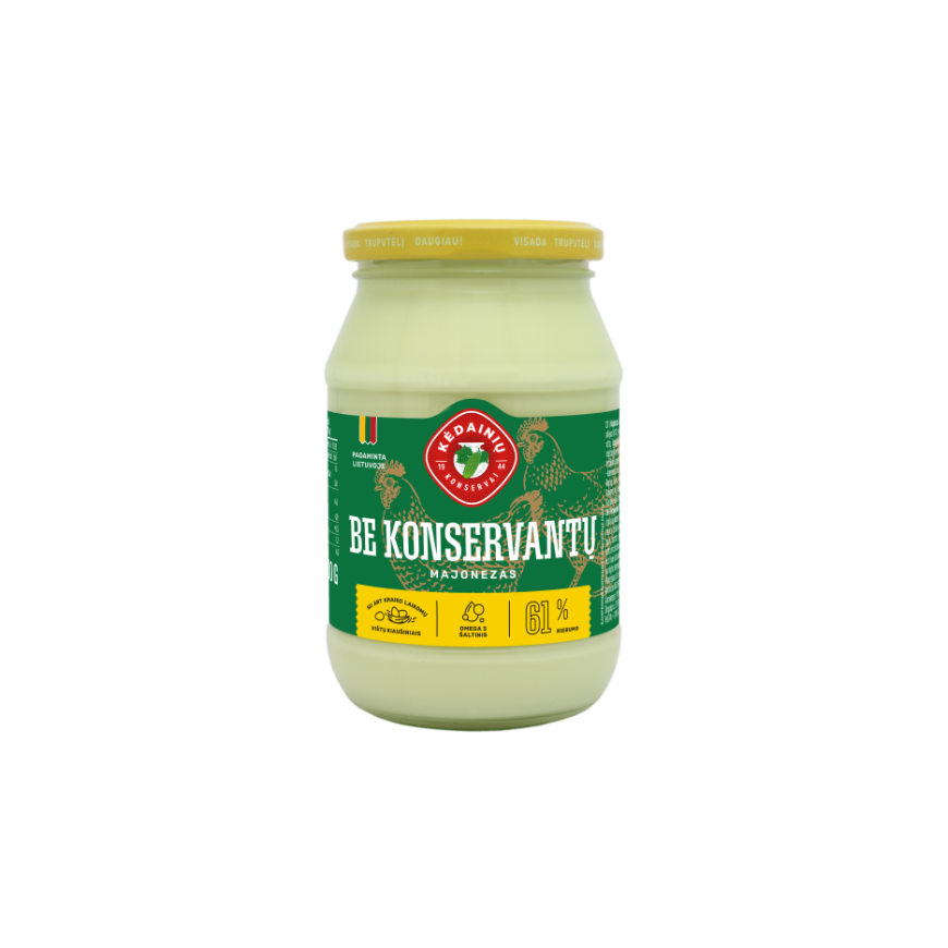 Kkf Retail Majonezas KĖDAINIŲ Lietuviškas Originalus, 73% rieb., 620g – 2