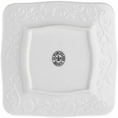 Desertinė lėkštė Homla SYLIA Balta Ornament, 21 cm