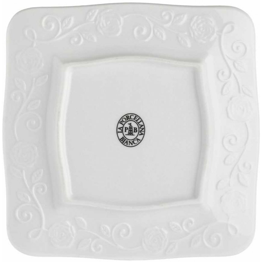 Desertinė lėkštė Homla SYLIA Balta Ornament, 21 cm