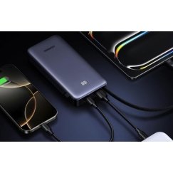 UGREEN 20000 мАч 45W USB-C повербанк с интегрированным кабелем, 3 порта