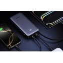 UGREEN 20000 mAh 45W USB-C powerbankas su integruotu kabeliu, 3 prievadai