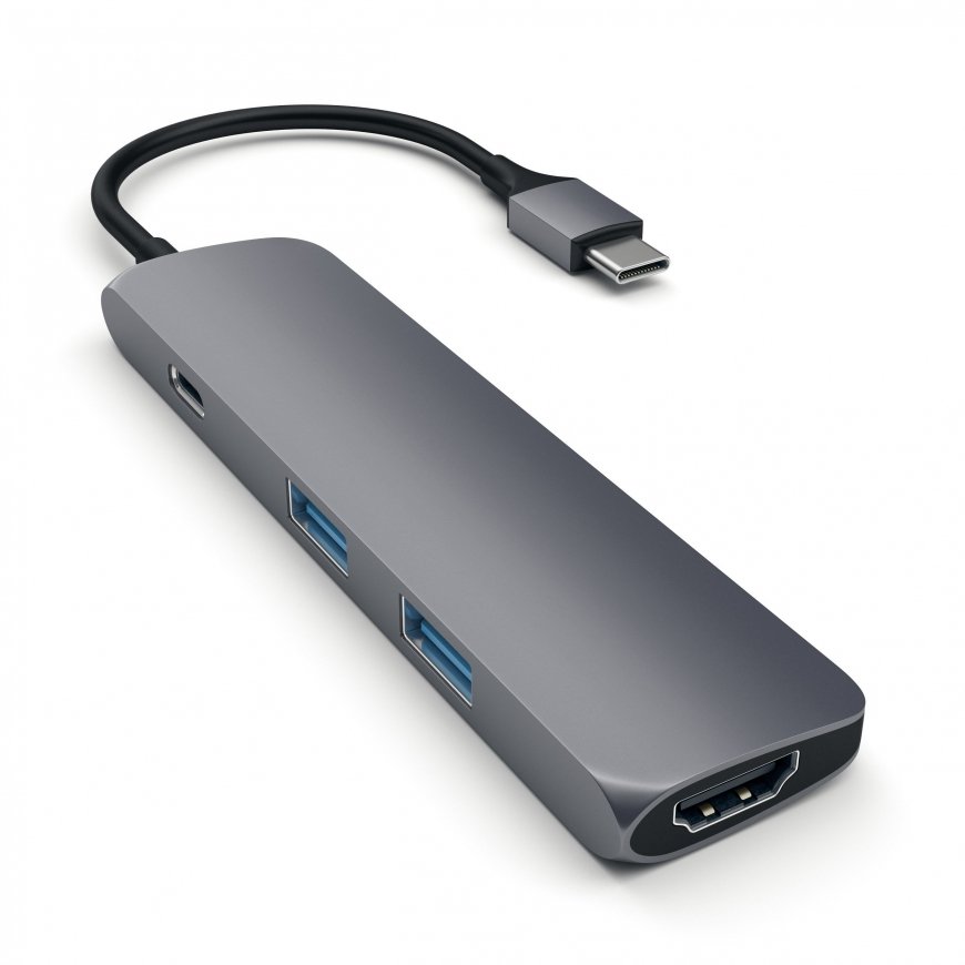 Satechi ST-CMAM sülearvuti dokk ja pordireplikaator USB 3.2 Gen 1 (3.1 Gen 1) Type-C Hall