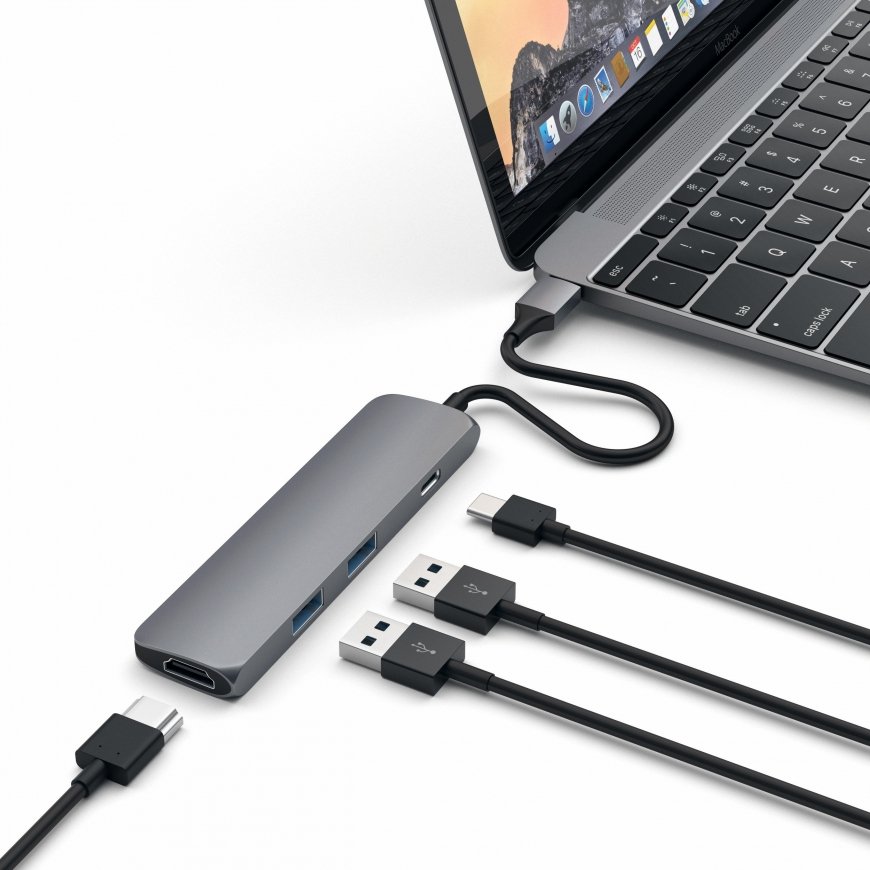 Satechi ST-CMAM док-станция для ноутбука USB 3.2 Gen 1 (3.1 Gen 1) Type-C Серый – 4