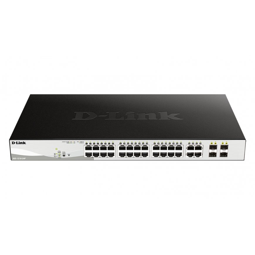 D-Link DGS-1210-24P Managed L2 Gigabit Ethernet (10/100/1000) Power over Ethernet (PoE) Black – 3